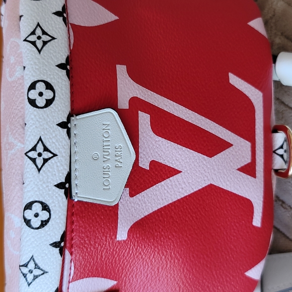 Louis Vuitton Giant Monogram Red Bumbag, Waist Bag Canvas Limited Edition - Picture 6 of 17